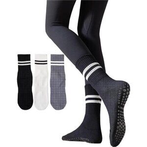 Women Pilates Socks with Grips NonSlip Yoga Socks Barre GymAthletic Grippy Socks